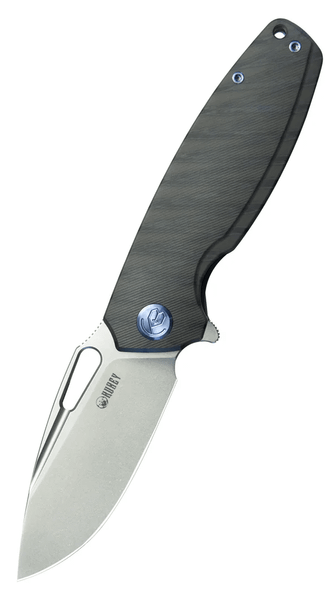 Kubey KB360E Tityus Flame vreckový nôž 8,6 cm, tmavá, titán