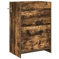 vidaXL Skriňa pod umývadlo do kúpeľne Dymový dub 56 x 37,5 x 81 cm
