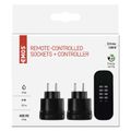 EMOS P0067 Diaľkové ovládané bezdrôtové zásuvky sada 2+1, IP44 (3000W/13A)