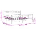 vidaXL Posteľný rám s čelom medovo-hnedý 200x200 cm masívne drevo