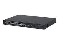 Prepínač - riadený - 24 x 10/100 (PoE) + 2 x combo Gigabit SFP (uplink) - desktop - PoE (360 W)