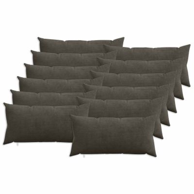 vidaXL Poťah na podložku 12 pcs HEERLEN Antracitová 40 x 80 cm