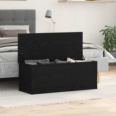 vidaXL Úložná krabica Čierny dub 102 x 35 x 35 cm Kompozitné drevo