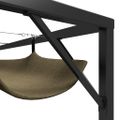 vidaXL Záhradný altánok, zaťahovacia strecha 3x3 m, sivohnedý 180 g/m²