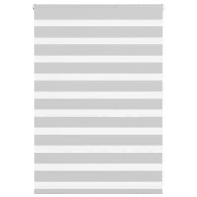 vidaXL Zebra roleta svetlosivá 115x100cm šírka látky 110,9cm polyester