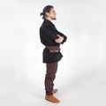 Bavlnená mušketierska košeľa - čierna