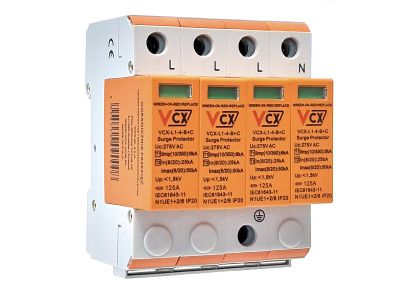 Prepäťová ochrana VCX L1-4-B+C AC trieda T1T2 (B+C) 4P 6kA Professional