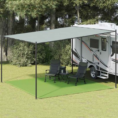 vidaXL Stanový koberec svetlozelený 400x400 cm HDPE