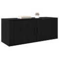 vidaXL Nástenná skriňa pre TV 100 x 34,5 x 40 cm Čierny dub