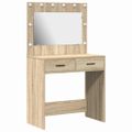 vidaXL Toaletný stolík Sonoma dub 78,5 x 41 x 135 cm Kompozitné drevo