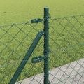 vidaXL Pletivový plot s betónovým podstavcom 25 x 0,6 m Zelená