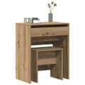 vidaXL Toaletný stolík 2 ks dub artisan 60 x 40 x 75 cm