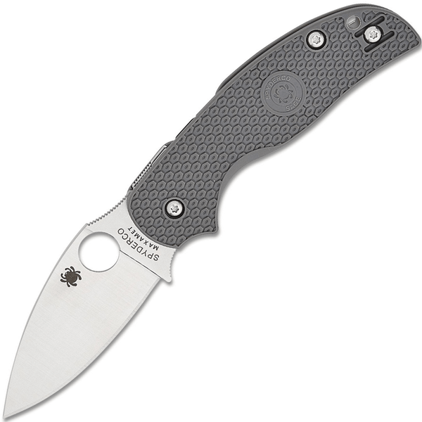 Spyderco C123PGY Sage 5 Lightweight vreckový nôž 7,6 cm, Satin, šedá, FRN