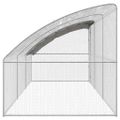 vidaXL Klietka pre sliepky 3 ks Strieborná 600 x 200 x 200 cm