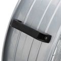 vidaXL Bubnový ventilátor s kolesom Strieborná 79 x 37 x 82 cm Hliník