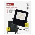 LED reflektor VISIO čierny, 20W neutrálna biela