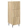 vidaXL Zásuvkový kabinet 33 x 34,5 x 92 cm Kompozitné drevo Dub sonoma