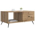vidaXL Konferenčný stolík Dub artisan 90 x 50 x 40 cm Kompozitné drevo