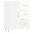 vidaXL Komoda lesklá biela 69,5x34x90 cm spracované drevo