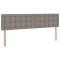 vidaXL Postel s úložným prostorem a matrací Sivohnedá 160 x 200 cm