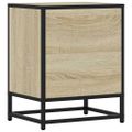 vidaXL Nočné stolíky 2 ks dub sonoma 40x31x50 cm kompozitné drevo+kov