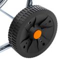 vidaXL Vozík s hadicovým bubnom pre 80 m 3/4" hadicu oceľ