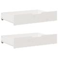 vidaXL Zásuvky pod posteľ 2 ks biele 85x55x17 cm masívna borovica