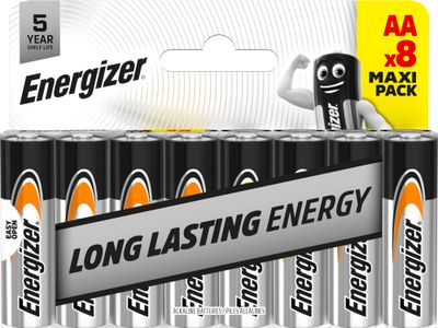 E304399200 Energizer Everyday AA DHP8 Blistr