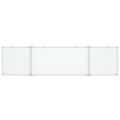 vidaXL Magnetická biela tabuľa skladacia 200x50x1,7 cm hliník