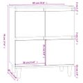 vidaXL Komoda vysoký lesk biela 60x35x70 cm spracované drevo