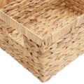 vidaXL Úložné košíky 3 ks Vodný hyacint 40 x 30 x 18 cm Prírodná