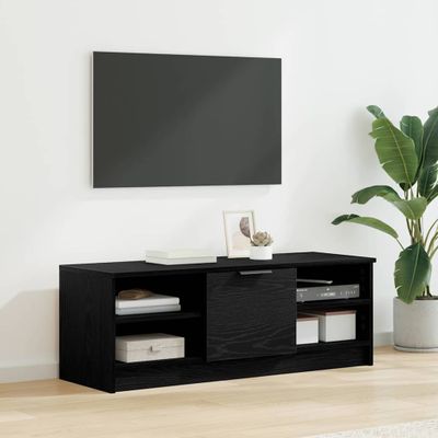 vidaXL TV skrinka Čierny dub 102 x 35 x 36,5 cm Kompozitné drevo