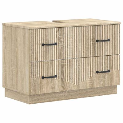 vidaXL Kúpeľňová skrinka pod umývadlo HOORN Dub sonoma 82 x 41 x 56 cm