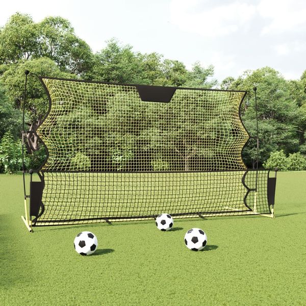 vidaXL Futbalová odrazová sieť čierno-žltá 183x85x120 cm polyester