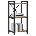 vidaXL Regál na knihy 40 x 30 x 85 cm Kompozitné drevo Staré drevo