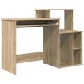 vidaXL Stôl Sonoma dub 120,5 x 44 x 88,5 cm Kompozitné drevo
