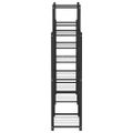 vidaXL Stojan na kvety 83x25x100 cm čierny železný