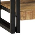 vidaXL Konzolový stôl Hnedá 90 x 33 x 75 cm Masívne mango drevo