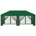 vidaXL Kryt altánku s bočnými stenami 6 x 3 m Zelená Polyester 190 gsm