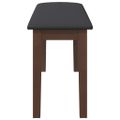 vidaXL Lavica 90 cm Hnedá Masívna Drevo Guma