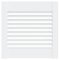 vidaXL Lamelové dvierka na skrinku, biele 39,5x39,4 cm, borovica