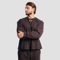 Mikina Aura Jumper Tee Brown - GymBeam, veľkosť XXL, 95 % cotton, 5 % elastane
