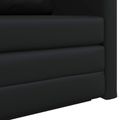 vidaXL Rozkladacia posteľ Čierna 124 x 71 x 78 cm Umelá koža
