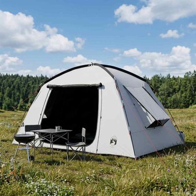 vidaXL Stan chata Biela s blackoutom 300 x 210 x 156 cm Polyester