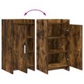 vidaXL Servírovacia skriňa Dymový dub 40 x 36 x 80 cm Kompozitné drevo