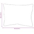 vidaXL Vankúš s vankúšom Biela 70 x 50 x 20 cm Polyester