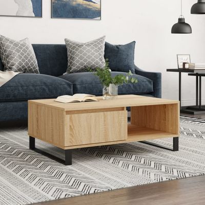 vidaXL Konferenčný stolík dub sonoma 90x60x35 cm kompozitné drevo