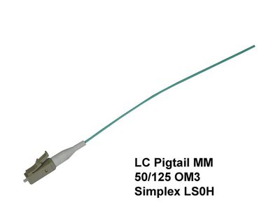 Pigtail Fiber Optic LC 50/125MM, 1m, 0,9mm OM3