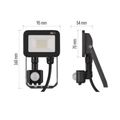 LED reflektor EMOS PROFI ZS2712 s pohybovým snímačom, 10W neutrálna biela