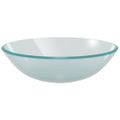 vidaXL Umývadlo z tvrdeného skla, 42 cm, matné
